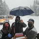 Illustration for article titled Health Care Workers Give COVID-19 Vaccines To Motorists Stranded In A Snowstorm
